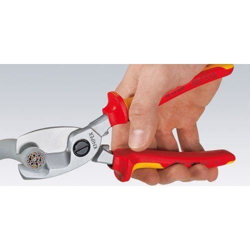 Coupe-câble VDE - Knipex - KPX9516200 - Acier - 20 Mm - Blanc