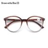 Women Round Retro Reading Glasses Oversized Vintage Reaaders Frame Spring Hinge Presbyopic Diopter