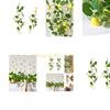 KX4B Pack Of 2 Yellow Lemon Stem Realistic Artificial Branches For Vase Display