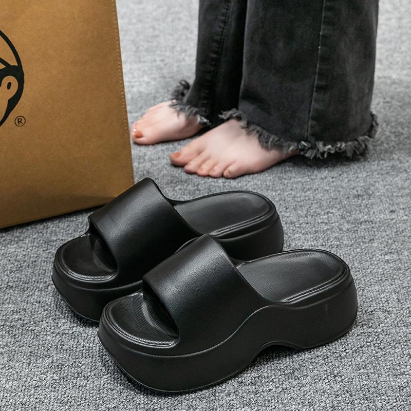 Fashion Women's Chunky Slippers Fashion Casual Vacation Beach Shoes Light EVA Soft Sole Slippers for Women Non-slip Platform Sandals2025