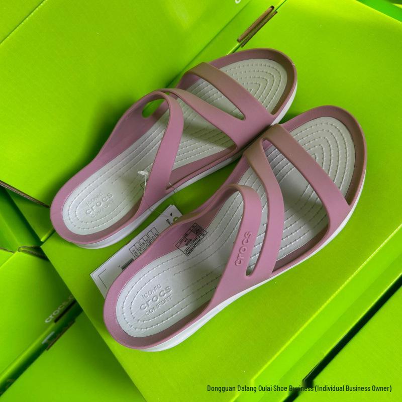 Women's Trendy Cross-Wrap Soft Sole Outdoor Beach Slippers