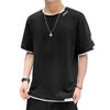 Fake Two-Piece Short-Sleeved T-Shirt Men'S Summer New Youth Leisure Sports Round Neck Short-Sleeved Thin Bottoming Shirt Trendy Brand