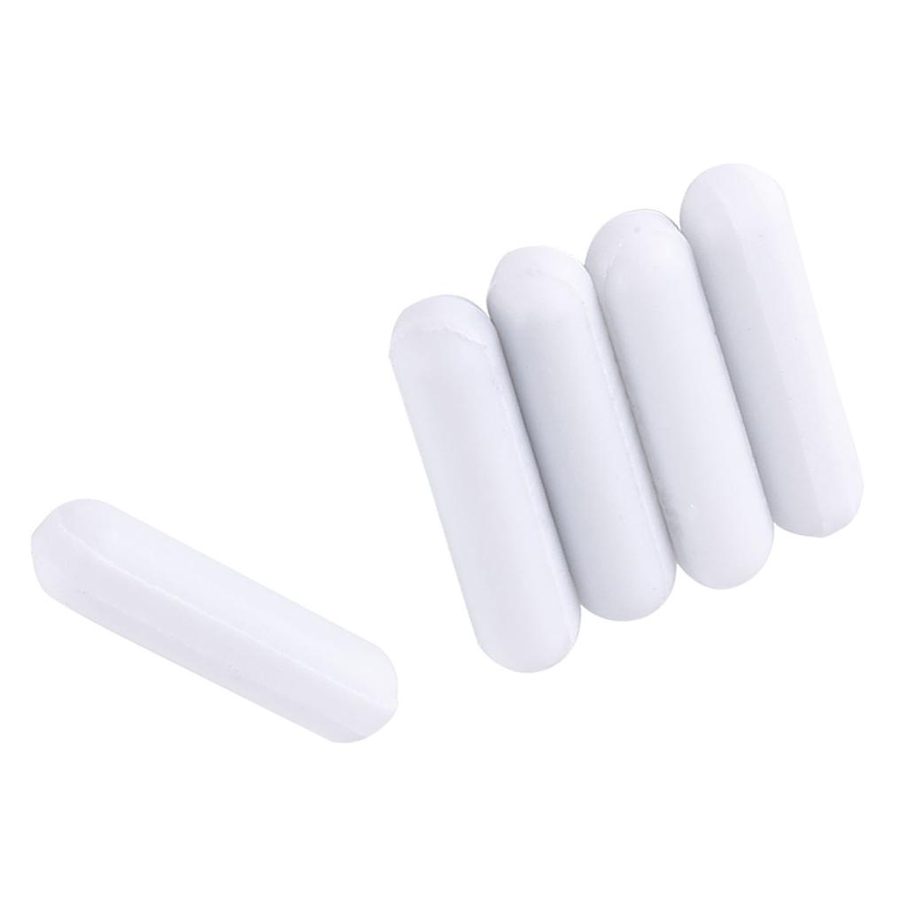 5pcs Type C White Color PTFE Stir Bar Laboratory Stirrer Flea Lab Spinner for Magnetic Mixer