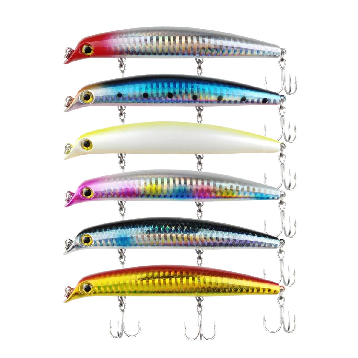 

Orurudo Fishing Tackle 12cm 16g Lipless Minnow B 6 Color Set (Set A) qb100190a01n0