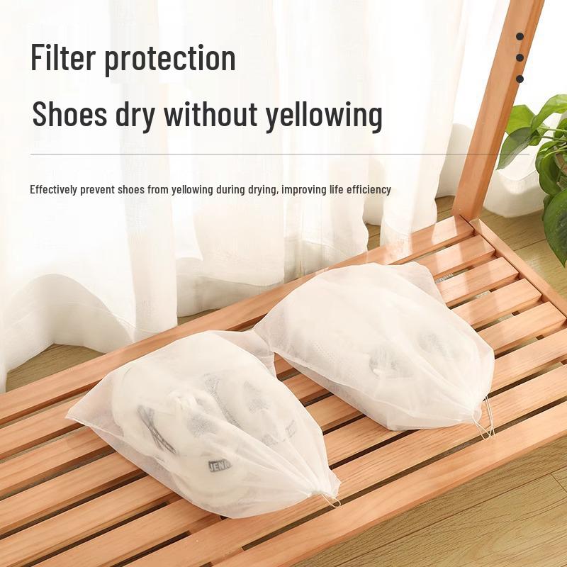 Shoe Storage & Drying Bag - Dustproof, Anti-Yellowing, Disposable Cover for White Shoes