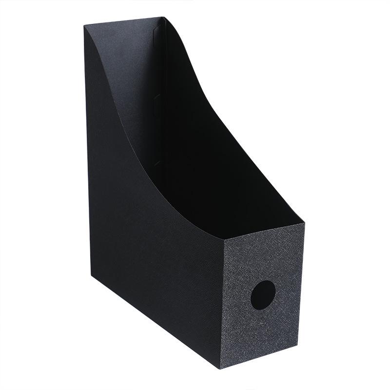 Frosted Desktop File Storage Box and Book Organizer with Bookends