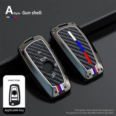 Zinklegierung Auto-Fernschlüsseletui für BMW 1 3 5 7 Serie X1 X3 X4 X5 F10 F15 F16 F20 F30 F18 F25 M3 M4 E34 Zubehör