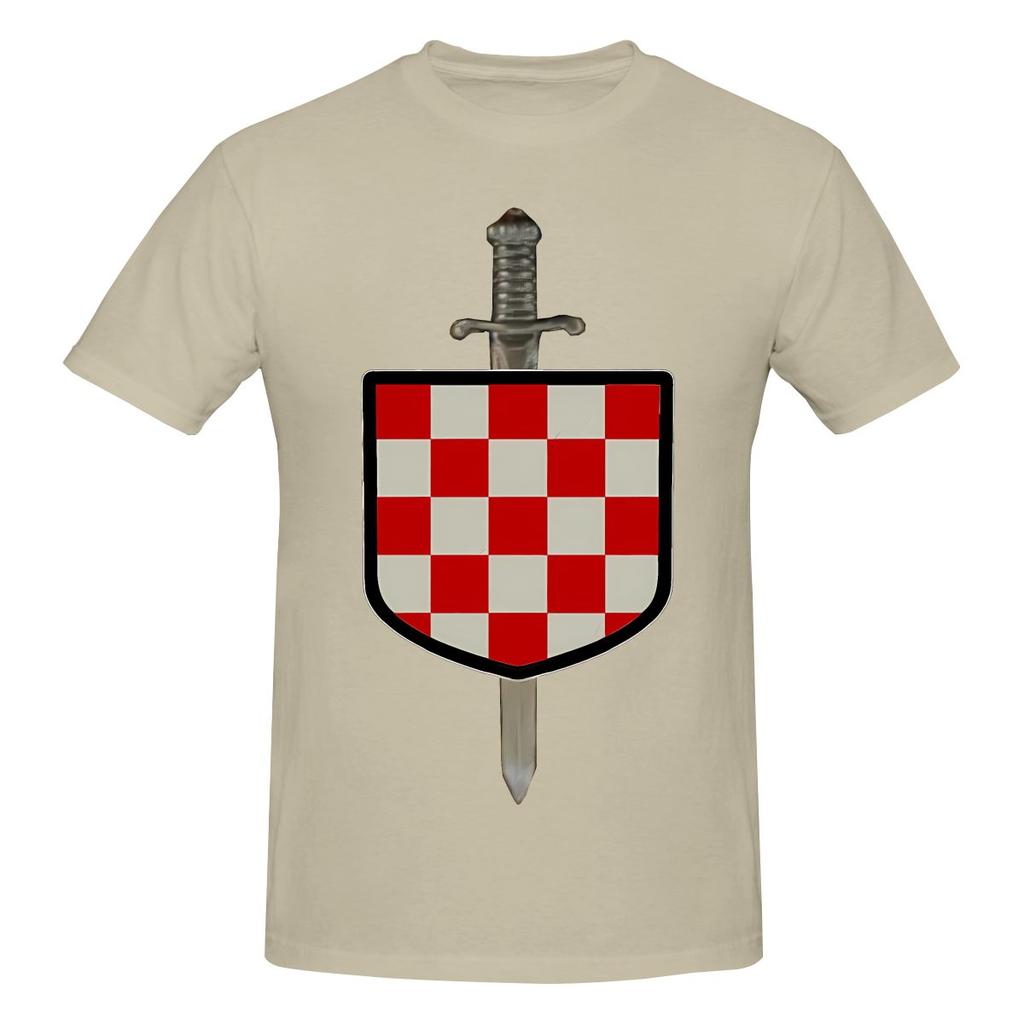 Funny Hrvatski Vitez Croatian Knight Croatia Crest Unisexs Printed TShirt Unisex T shirtUnisexga
