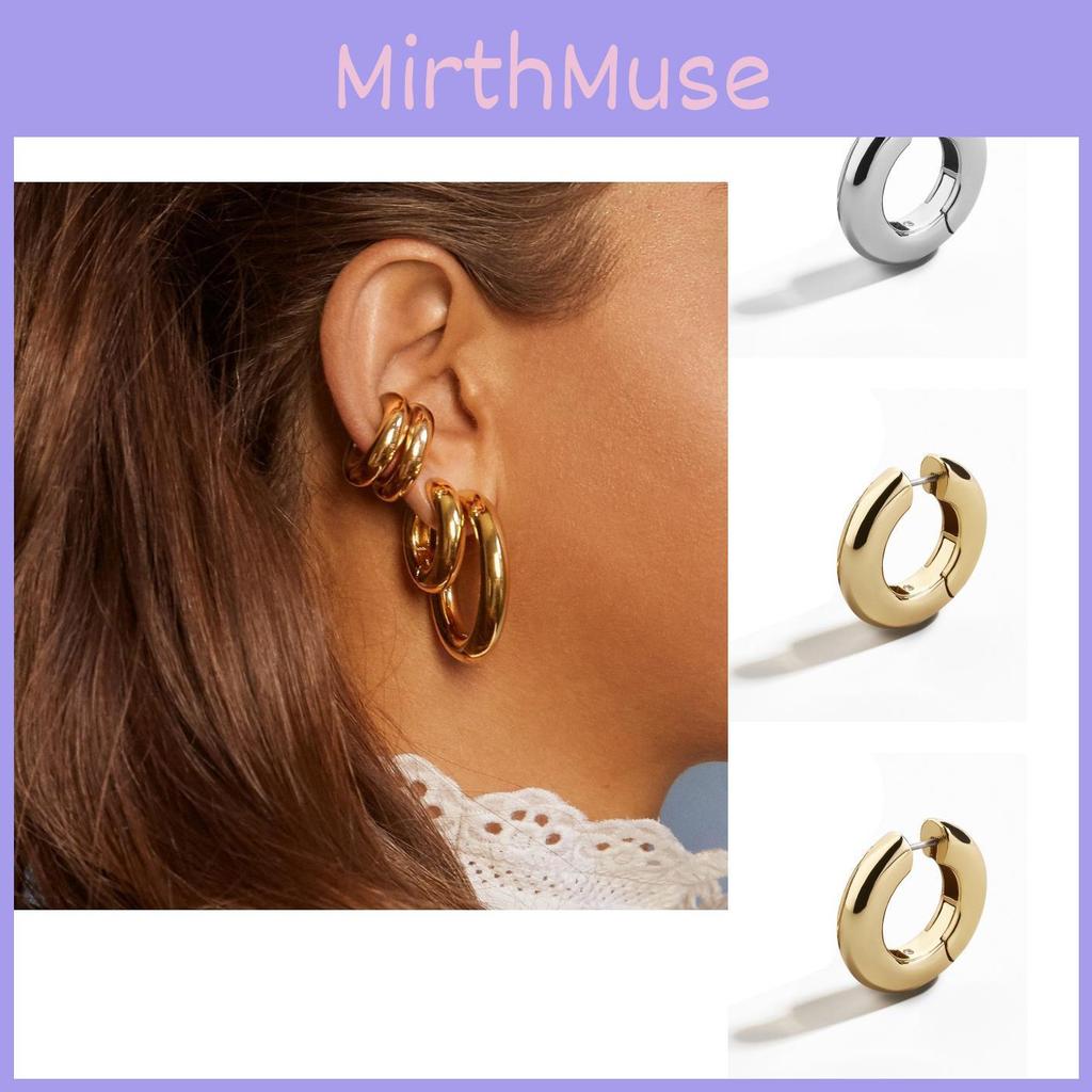 Sleek Copper Hoop Earrings For Women Geometric Shape Ideal For Birthdays And Anniversaries