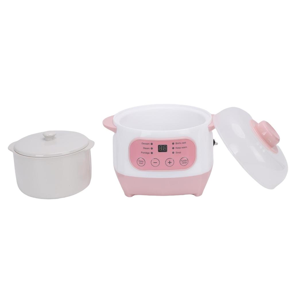 Pentola elettrica per stufati da 1L 200W Smart in ceramica per zuppe e porridge Slow Cooker per cottura multifunzione