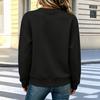 Women's Long Sleeve Crew Neck Sweatshirt with Front Zipper Pocket Casual Pullover Lightweight Comfortable Fit