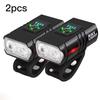 MTB Bike Front Rear Light Set Rechargeable Power Display Headlights Easy To Install Bicycle Warning Taillights for Riding Safety