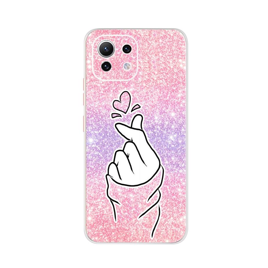 For Xiaomi Mi 11 Lite Case Cute Cartoon Cover For Xiaomi Mi 11 Lite 5G Phone Cases Mi11 Lite 11Lite Soft TPU Fundas Capa 6.55''