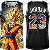 FamilyMatching 2026 New Version Dragon Ball Z Vegeta Special Edition Basketball Jersey Jordan Basketball Sports Vest Set