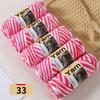 500g Gradient Dyed Colorful Yarn, Rainbow Yarn with Multiple Colors,