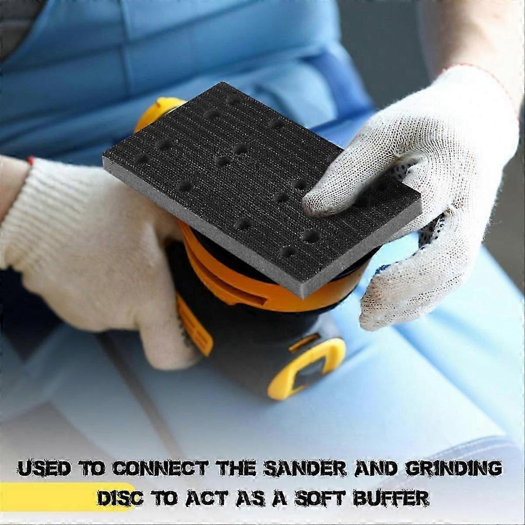 4 Pcs Soft Black Foam Sanding Pads Interface Sander Backing Pad for Festool RS400 LS130 Sander