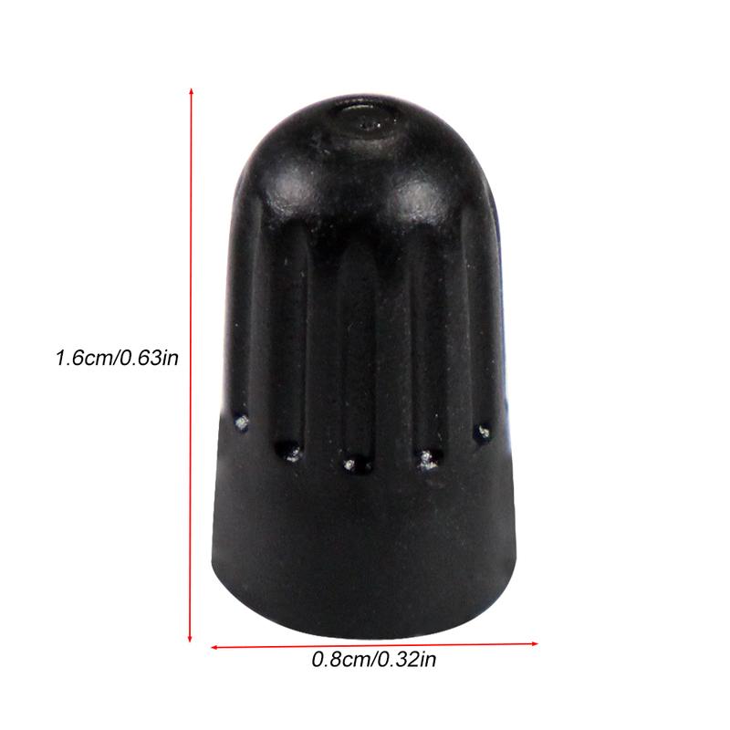 10Pcs Black Plastic Tire Valve Stem Cover Caps for TR20008 TPMS Universal Tire Valve Long Car, Truck, SUV, Bike, Motorcycle