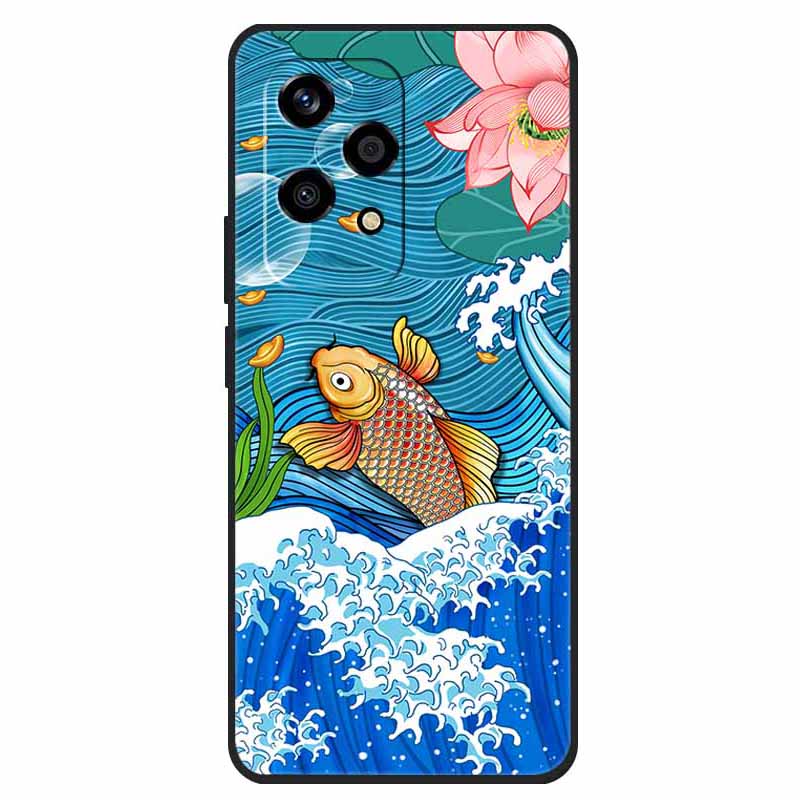 Etui na Honor 200 Lite Wzór Drukowany TPU Odporny na Wstrząsy Pokrowiec na Telefon