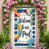 Poolparty-Schild Flip-Flops Willkommensbanner Sommerbanner Strandball Poolbanner Für Poolparty Kinderparty Feiertagsfeier