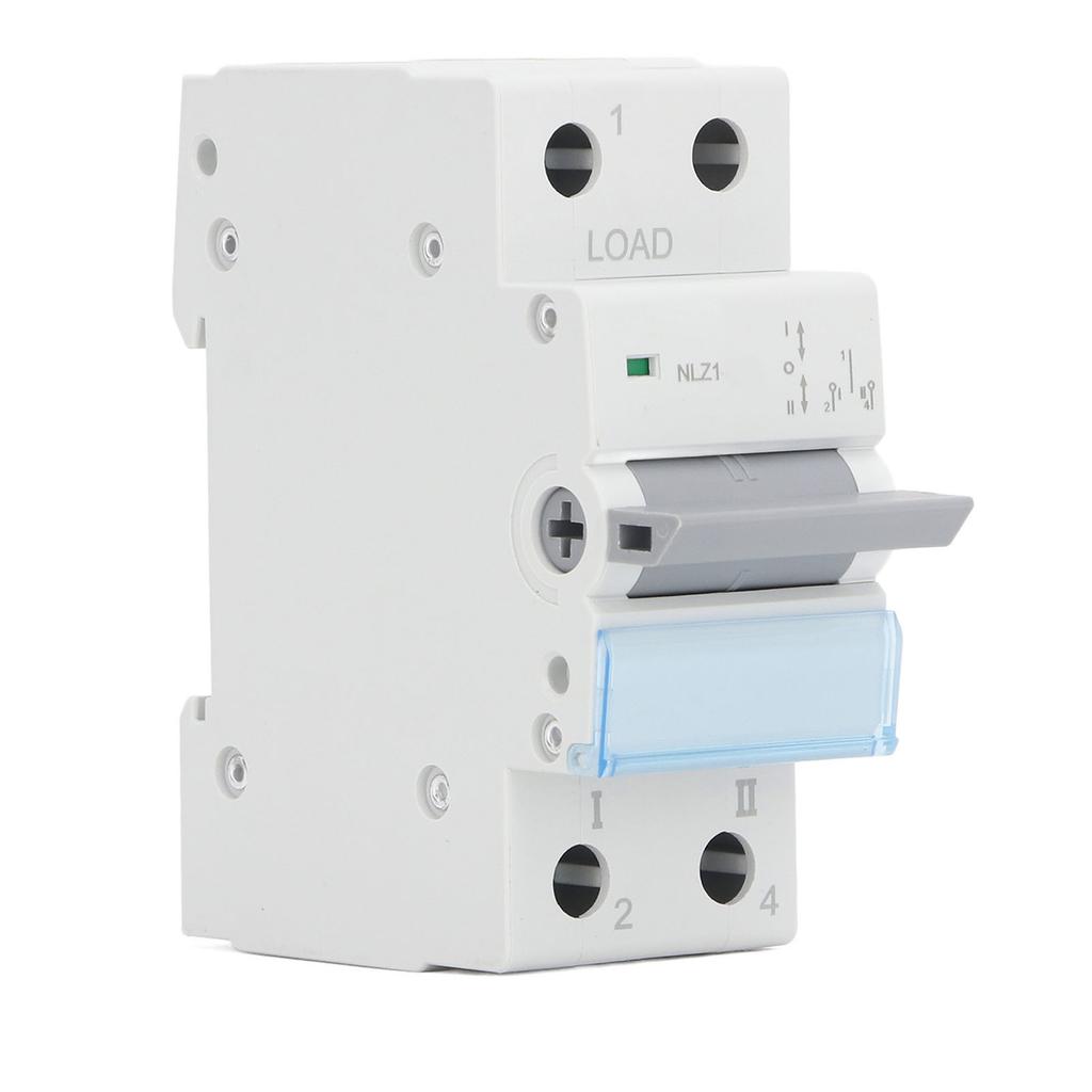  Power Manual Transfer Switch DIN Rail Mounting Single Side Interlock 1P Home Transfer Switch 23