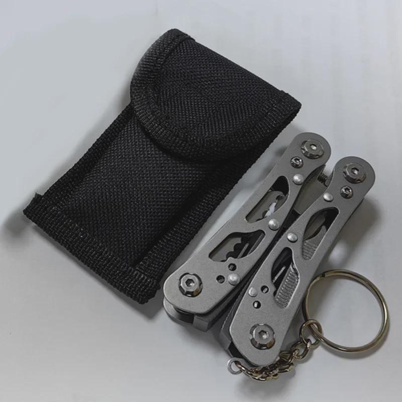 Compact Multi-Tool Keychain: Folding Knife & Pliers for Outdoors & EDC