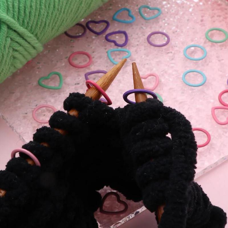 2000 Plastic Knitting Mark Ring Needle Ring Mark Crochet Craft Tool Knitting Mark Ring for Crochet