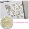 Rose Flowers Nail Charms 3D Flowers Nail Art Charms Round Pearls Nail Charms DIY Nail Art Supplies Manicure Accessories