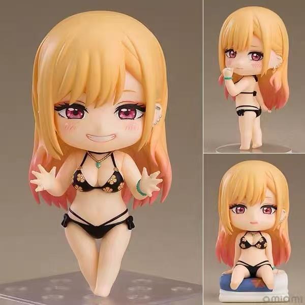 

#2433 Ver.Q Swimsuit Kitagawa Marin PVC Action Model My Dress-Up Darling Anime Model Collectible Figure Toy Kid Gift Doll 10CM