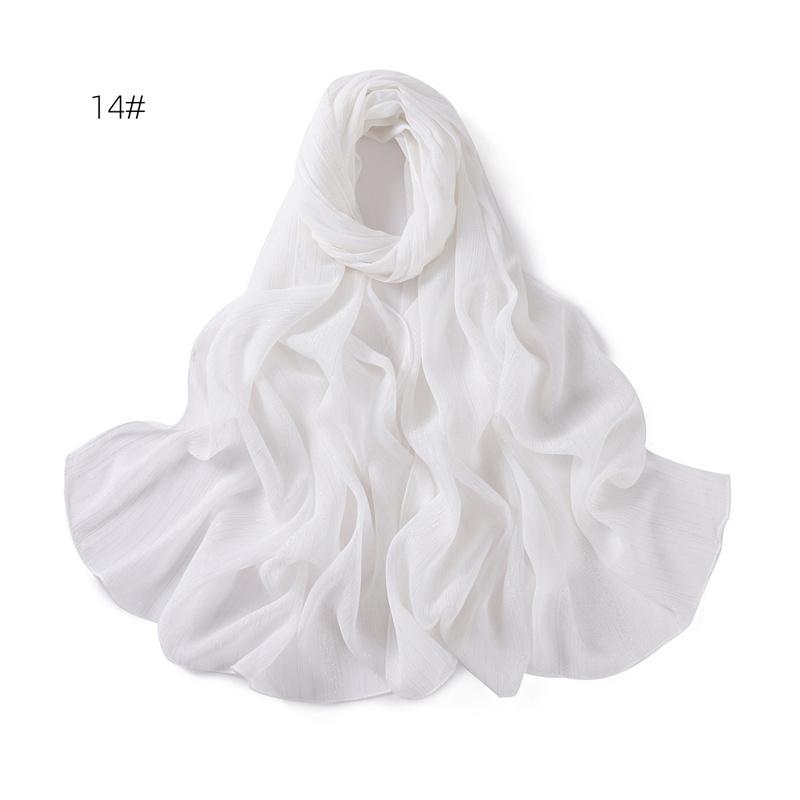 Women Big Size Plain Solid Cotton Rayon Crease Hijab Scarf Lady High Quality Wraps and Shawls Musulman Headband Islamic Turban