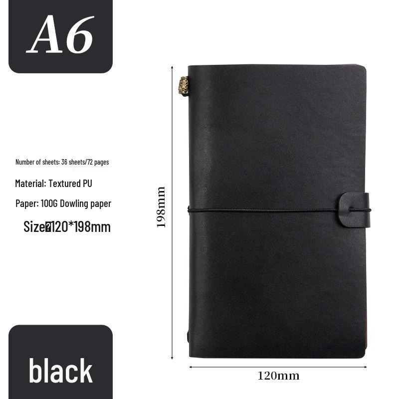 

Винтажный набор подарочной коробки для дорожного журнала формата A6 - Креативный карманный блокнот с логотипом A6