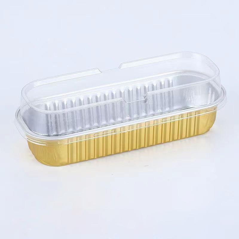 Tin Paper Box Thickened Aluminum Foil Box Packaging Takeaway Box Air Fryer Special Disposable Cheese Baked Durian Box