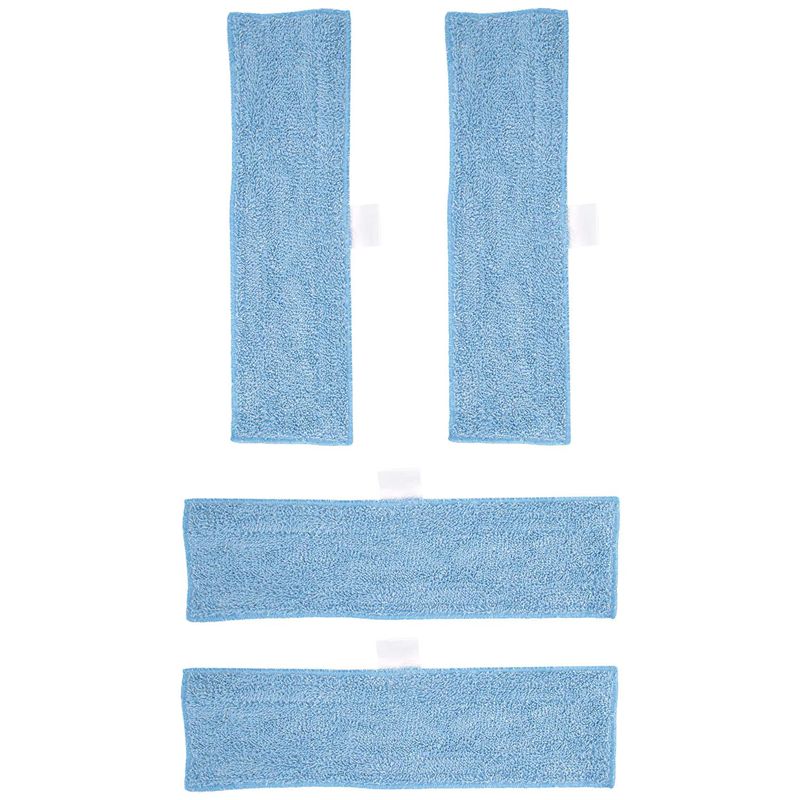 

AEE4-4 Pcs Washable Reusable Microfibre Mop Cloths For Polti Moppy Steam Engine Household Cleaning Accessories синий