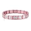 Pink Color Y2K Butterfly Star Bow Rabbit Heart Pendant Italian Charm Links Fit 9mm Stainless Steel Bracelet DIY Making Gifts