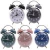 Loud Alarm Twin Bell Clock Soft Night Light Bedside Wake-up Clock Mechanical Clock  Dormitory