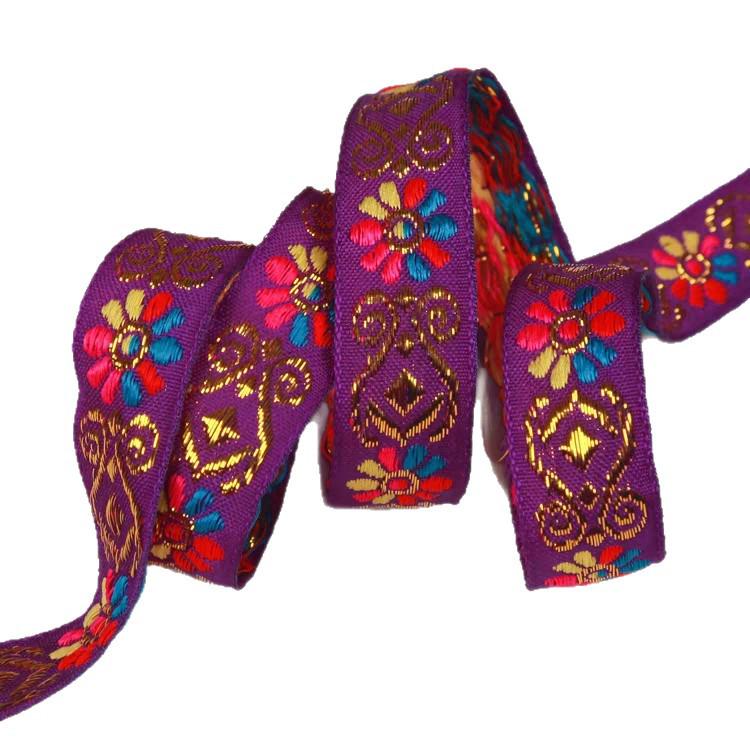 Nastro di Pizzo a Fiore Medio Xin Yuan da 2 cm per Abbigliamento Etnico Fai-da-te e Accessori per Abbigliamento