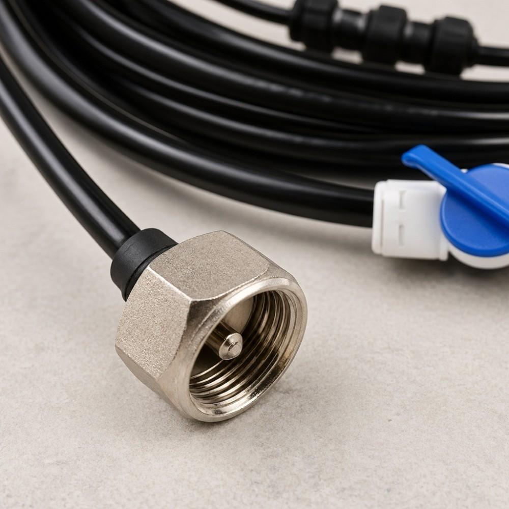 Black Misting Cooling System Plastic Water Mist Cooling System Durable Fan Misting Ring  For Garden