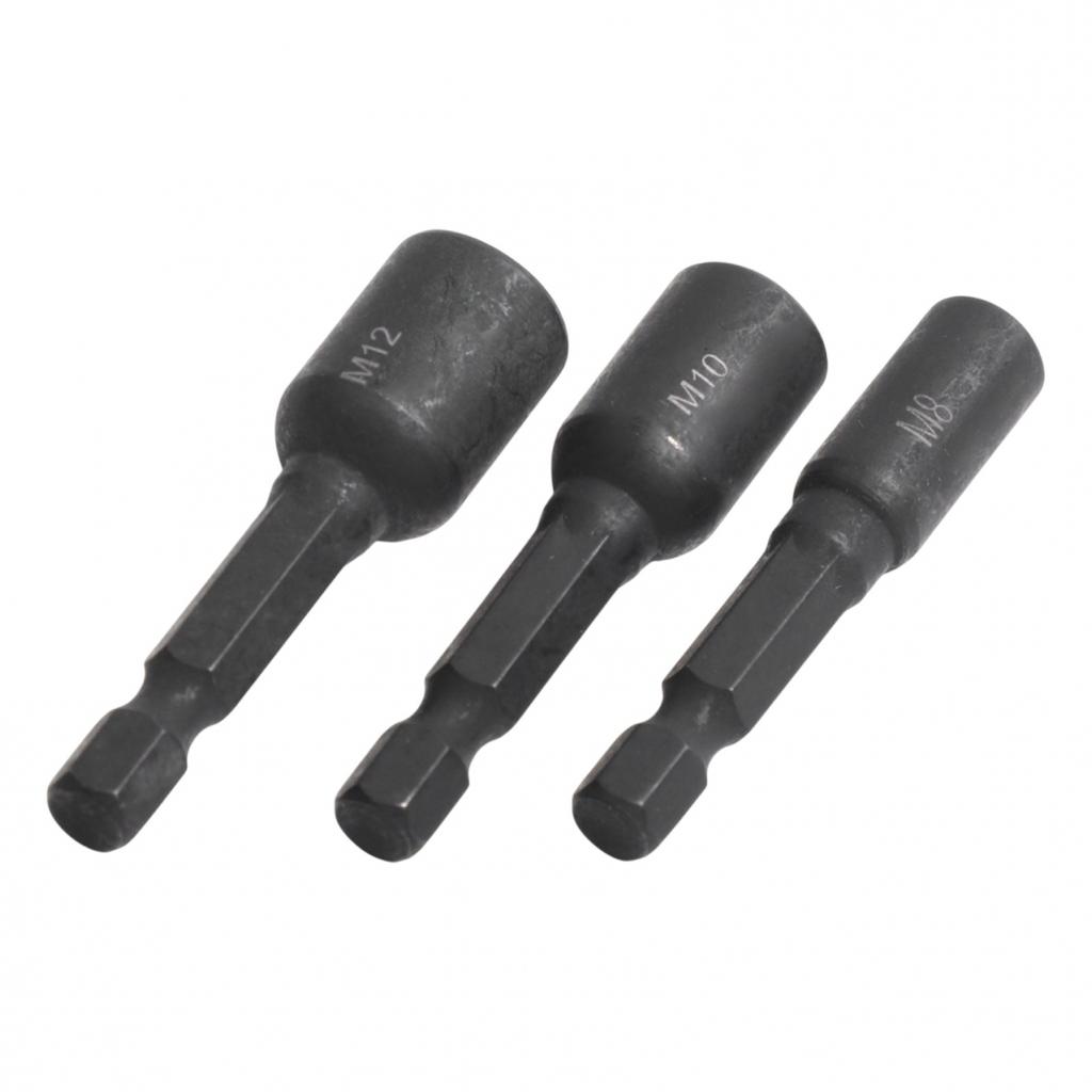 6pcs Screw Tap Socket Adapter Set 412mm Extension Bar for Electric Drills