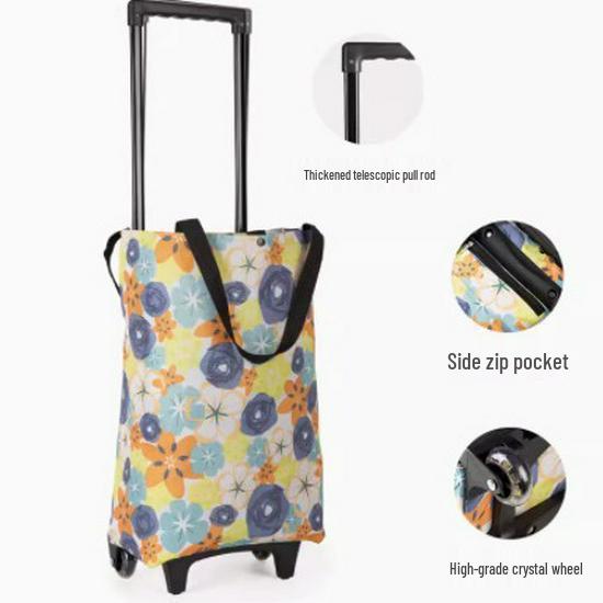 

Компактна складана дорожня та господарська сумка-візок на колесах