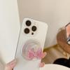3D Rhinestone Bow Phone Holder with Resin Glitter & Magnetic Sticker