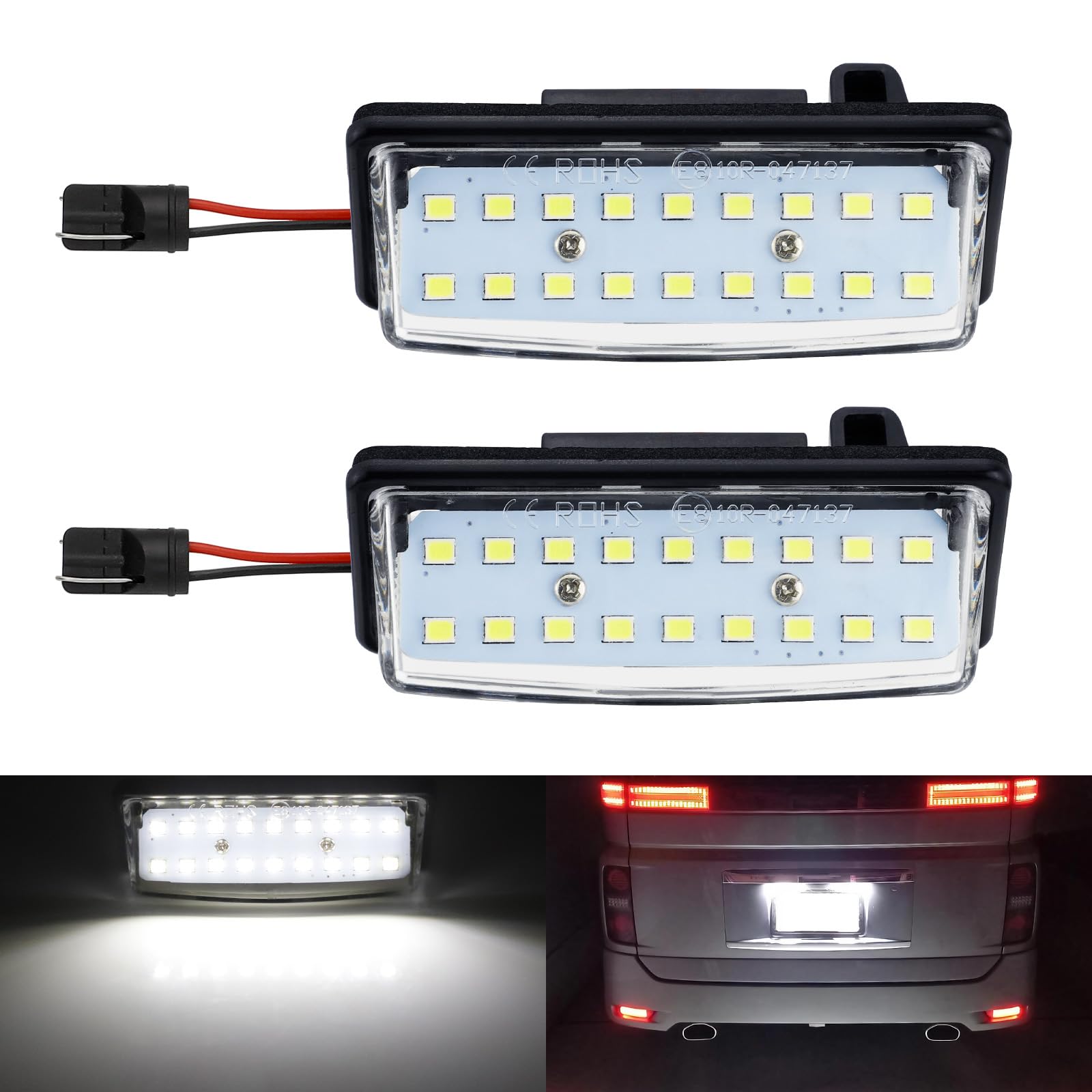 

Catland License Lamp LED Nissan Serena C25 C26 Notebook E11 E12 E13 Notebook Aura белый