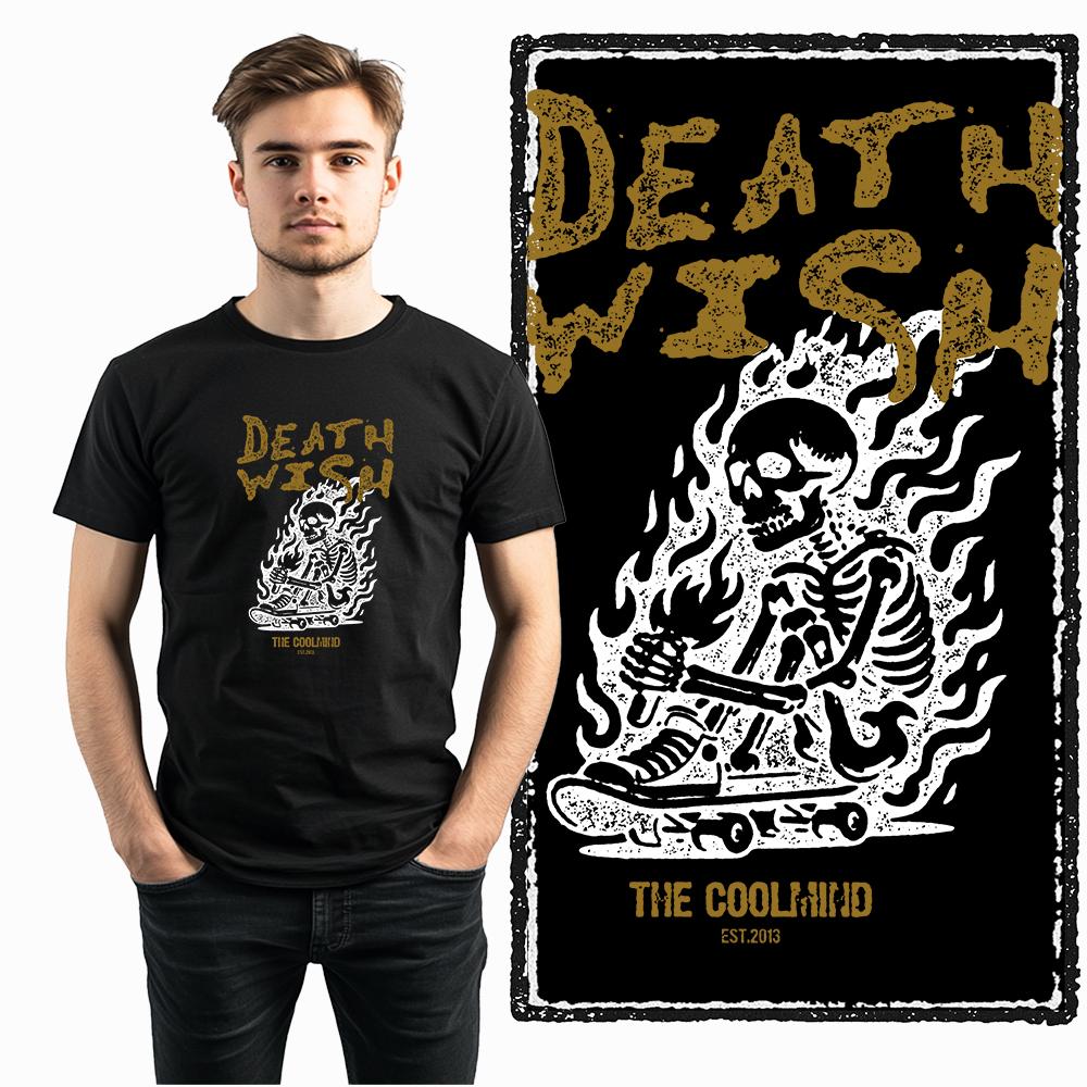 Coolmind U0128-T2 Cotton Skull Exclusive Graphic Men T Shirt Big Size High Quality Men Tshirt Streetwear Unisex Tee Shirts