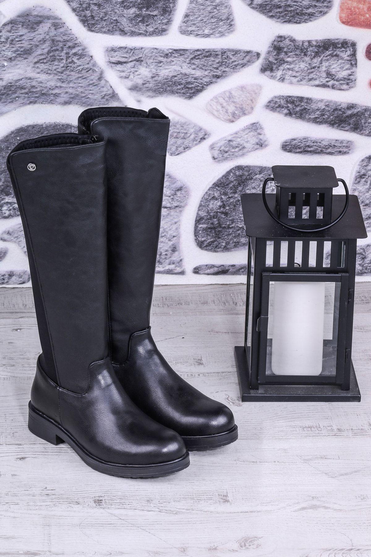 

Женские современные стильные модные ботинки, длинные зимние сапоги из искусственной кожи с застежкой-молнией на щиколотке 36