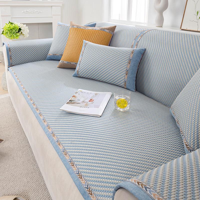 Strictly Selected Rattan Mat Sofa Cushion Summer Summer Mat Seat Cushion Non-Slip Sofa Cover Cold Cover Cloth Cool Cushion