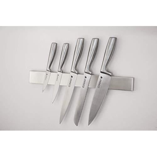 Barre à couteaux - coninx - 40 cm - acier inoxydable - aimant puissant - design contemporain
