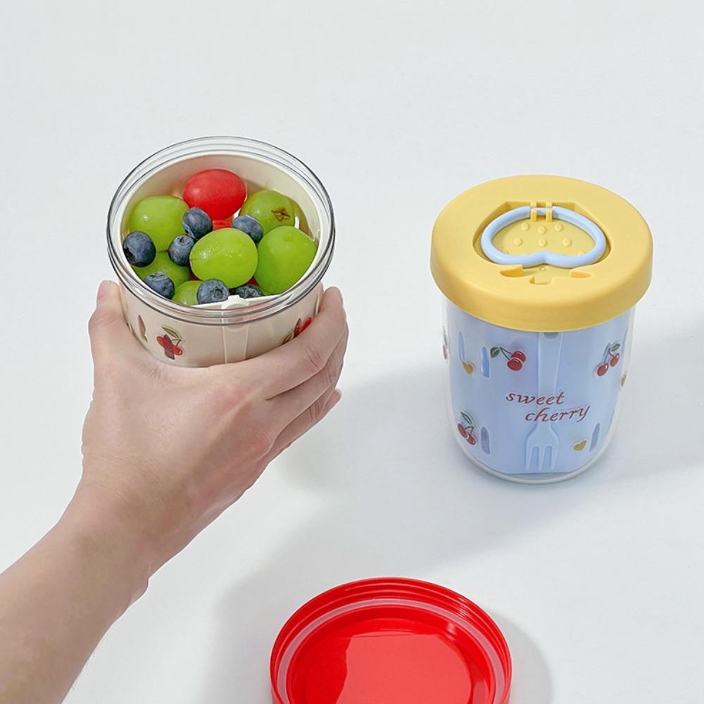 Auslaufsicherer Frühstücksbecher Wiederverwendbar Ablass-Fruchtbecher Multifunktionaler Haferflockenbehälter Büro