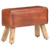 Day and Night - Day and Night Gym Horse Bench Genuine Leather Wood Handle Brown 58 Cm