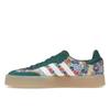 Liberty London x adidas Sambae Blumenstickerei Damen Sneaker Grün Himmelblau Schuhwerk-Weiß JH7289