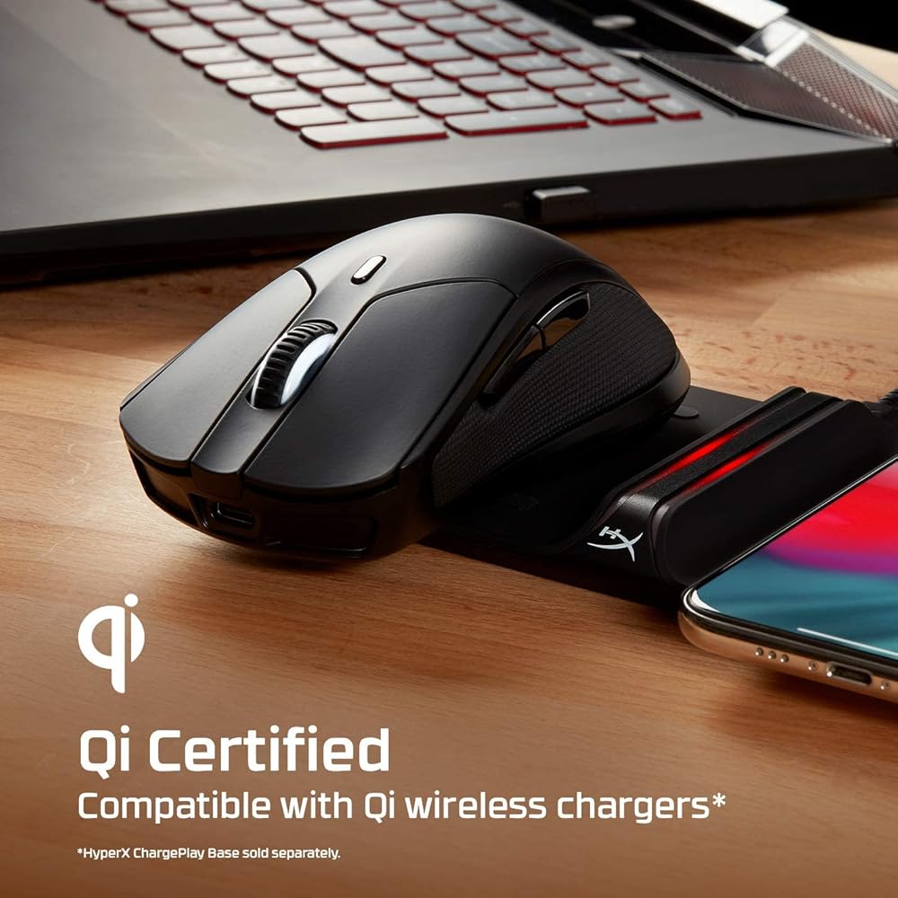 HyperX Pulsefire Dart Wireless Gaming Mouse RGB Qi-Compatible 2-Year Warranty