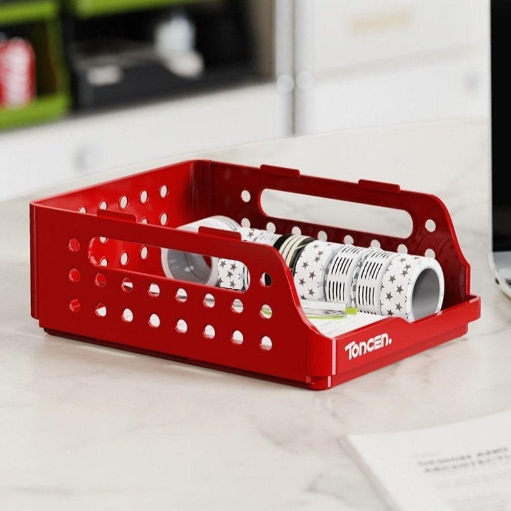 Pegboard Foldable Desktop Bookshelf Plastic Drawer Organizer Desktop Storage Shelf Student Study