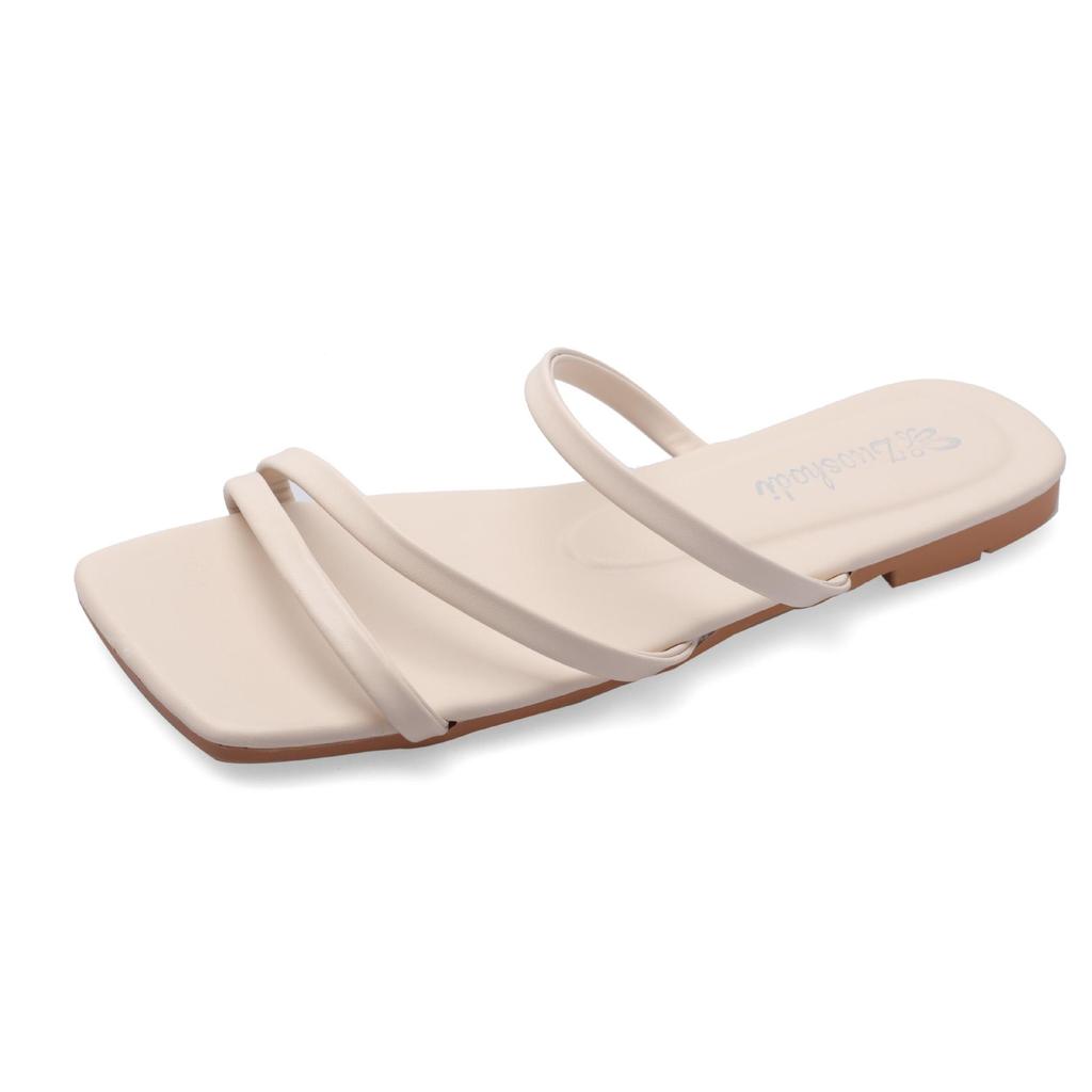 Women's Flat Summer Fairy Style Thin Strap Beach Slippers